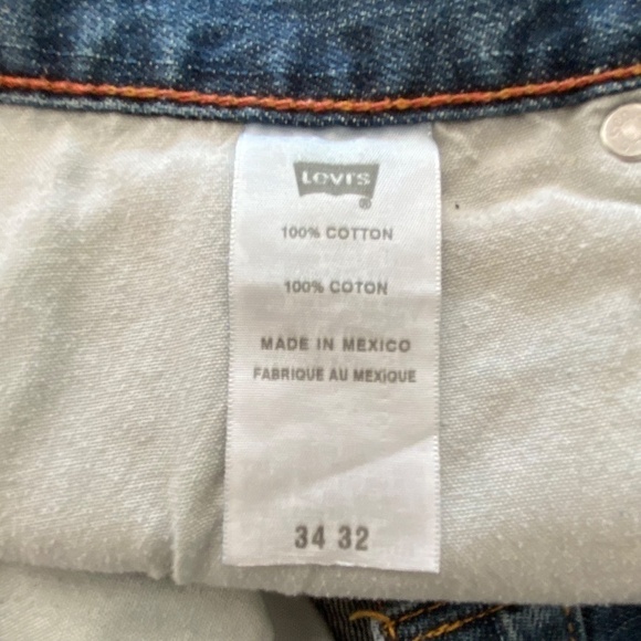 Men's Levi's Relaxed Straight May 2007 make in Mexico medium wash size 34/32 - Picture 12 of 12